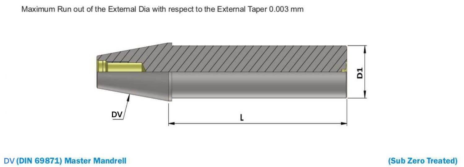 DV40 MASTER MANDREL DIA40 L 300 